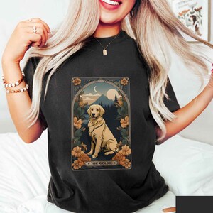 Golden Retriever Gift Tarot Card Golden Retriever Shirt Golden Mom Shirt Dog Lover Gift Golden Mom Tshirt Gift For Dog Lover Funny Dog Shirt