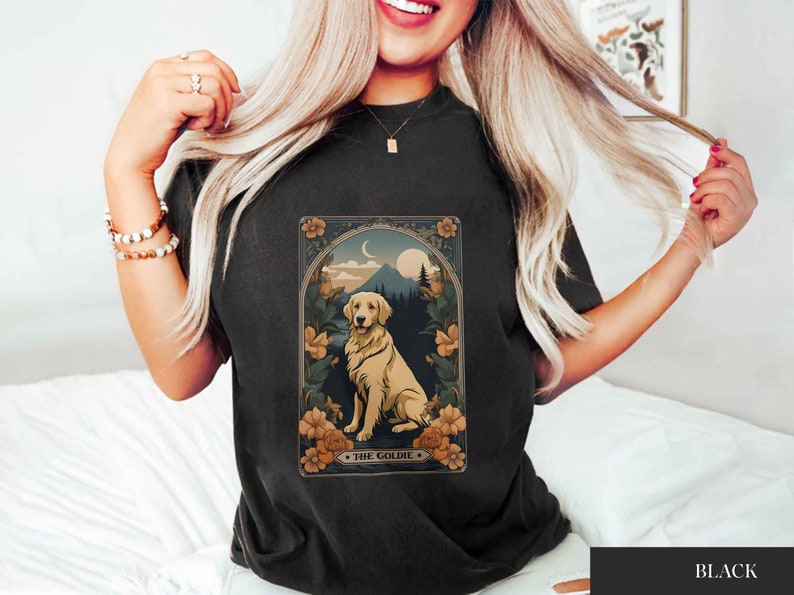 Golden Retriever Gift Tarot Card Golden Retriever Shirt Golden Mom Shirt Dog Lover Gift Golden Mom Tshirt Gift For Dog Lover Funny Dog Shirt