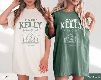 Personalized camping bachelorette party shirt, girls trip, bridesmaid shirts gift, camp bachelorette, camping bridal party shirt, bride tee