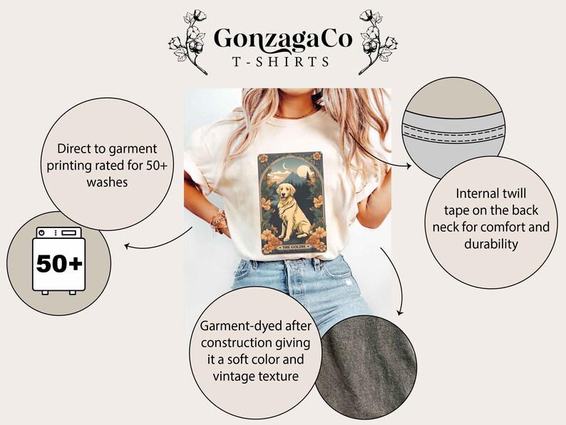 Golden Retriever Gift Tarot Card Golden Retriever Shirt Golden Mom Shirt Dog Lover Gift Golden Mom Tshirt Gift For Dog Lover Funny Dog Shirt
