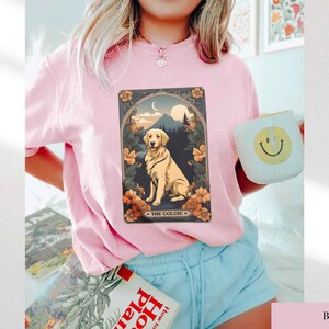 Golden Retriever Gift Tarot Card Golden Retriever Shirt Golden Mom Shirt Dog Lover Gift Golden Mom Tshirt Gift For Dog Lover Funny Dog Shirt