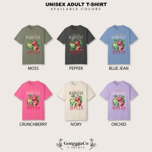 Apple Harvest Farm Fresh Produce Shirt Vintage Fruit Crate Graphic Tee Apple Orchard Shirt Nostalgia Retro Aesthetic Farmers Market Tee