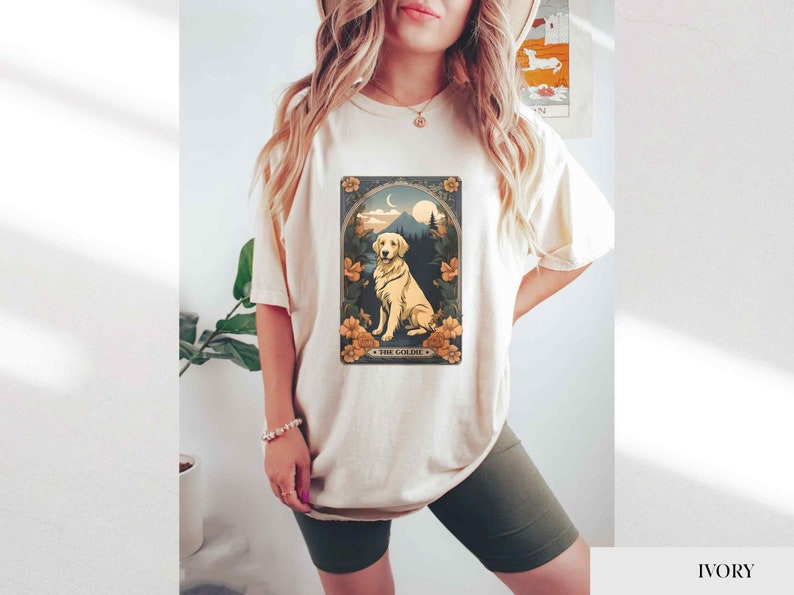 Golden Retriever Gift Tarot Card Golden Retriever Shirt Golden Mom Shirt Dog Lover Gift Golden Mom Tshirt Gift For Dog Lover Funny Dog Shirt