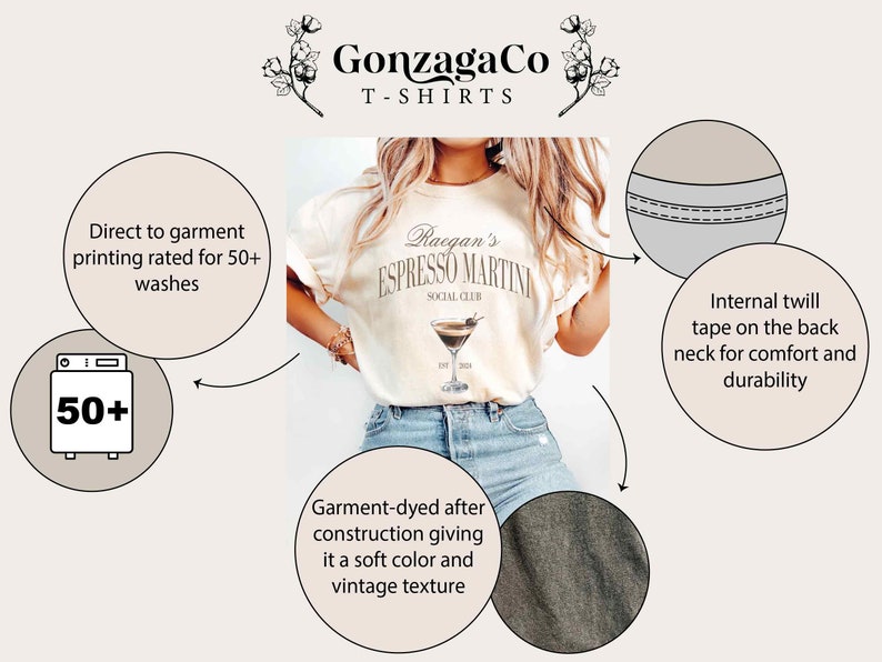 Custom espresso martini lover, personalised bachelorette party shirt, cute drinking shirt, martini crewneck tshirt, funny drinking crewneck