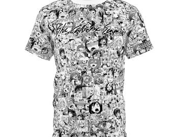 Camiseta de anime Ahegao, camiseta de cosplay del manga "Ella me llama Senpai"
