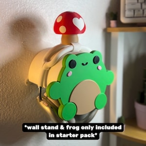 Mushroom Frog Headphone Accessory/Topper ONLY for Headphone Stand & Wall Shelf