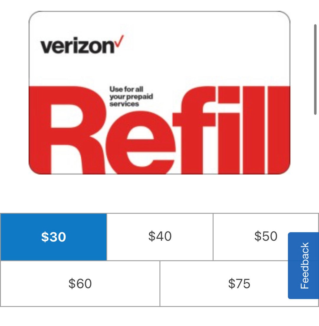 Verizon Gift Card Instant Etsy