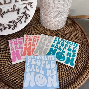 Call Me Mom Decal | Groovy, Mom, Vinyl Decal, Mom Life, Car Decal, Retro