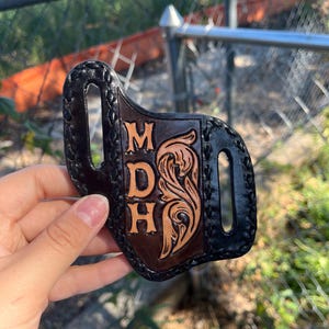 Custom Leather Pancake Sheath