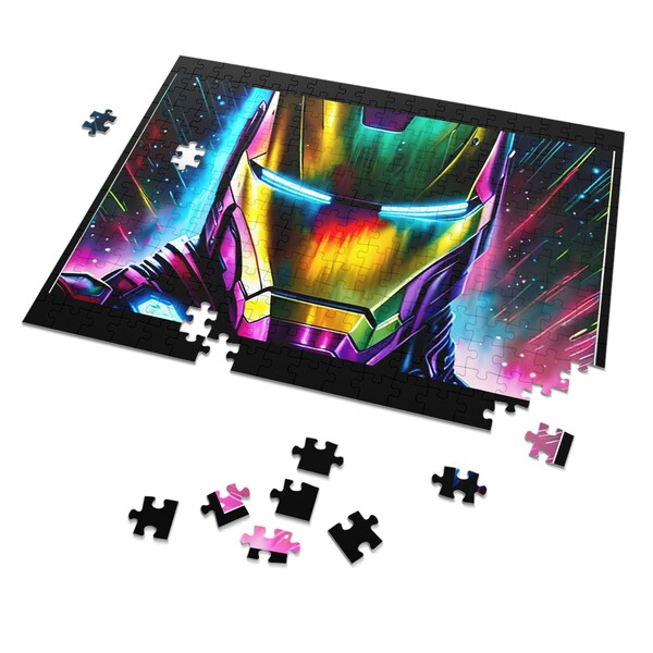 Iron Man Jigsaw Puzzle Etsy