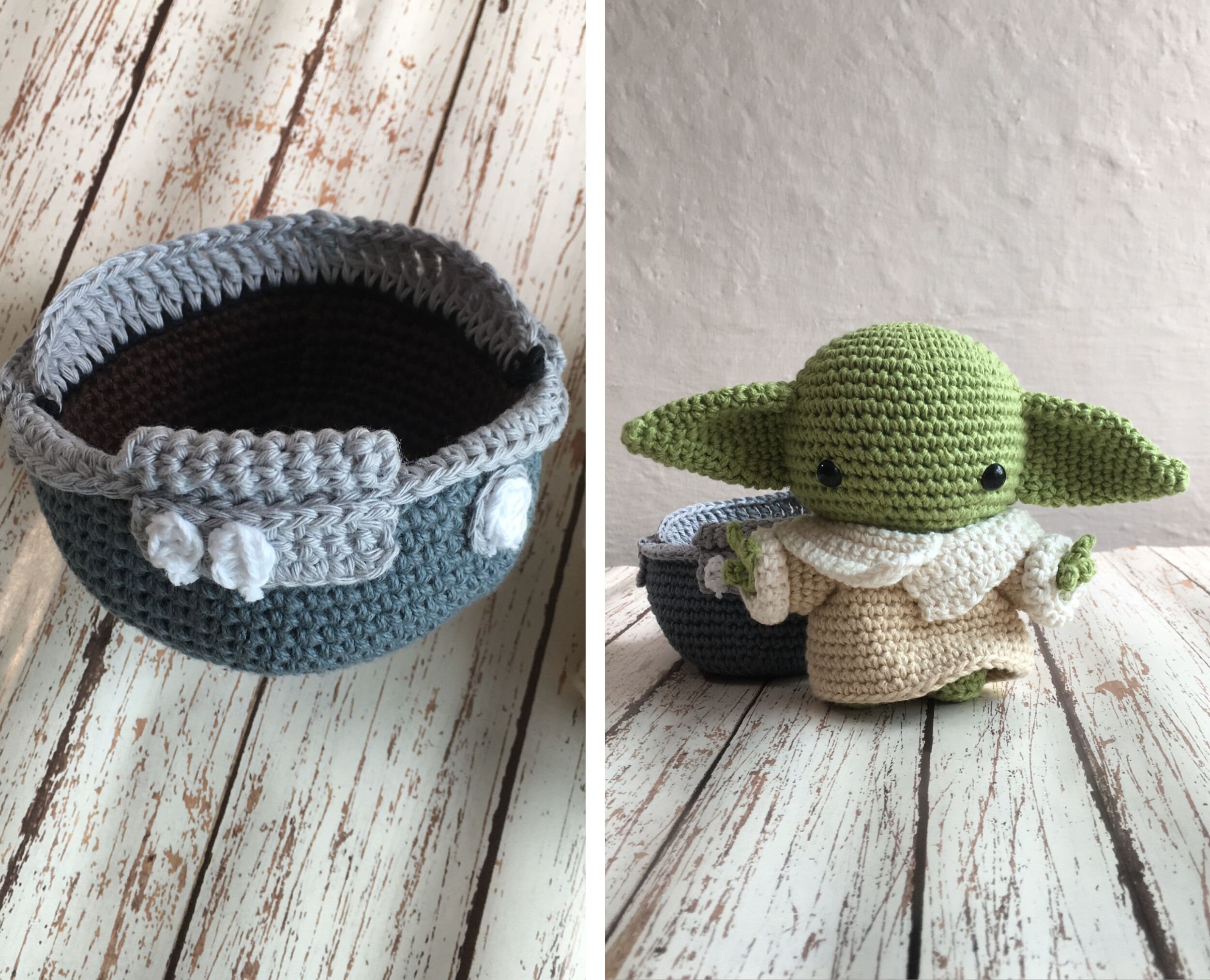 Starwars Grogu Ship Crochet Amigurumi Doll, Handmade Gift Etsy