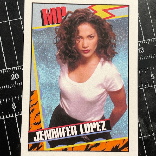 Jennifer Lopez Custom Wrestling Style Trading Card By MPRINTS