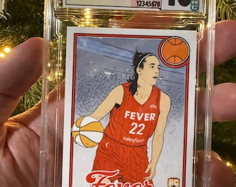 Clarke Custom basketball Trading Card- SLAB (parody grade)