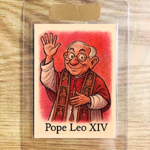 Robert Francis Prevost Papa Leão XIV Edição Limitada Rosa Esboço Carta Colecionável /1000