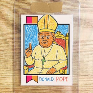 Carta da collezione artistica per bambini in edizione limitata di Donald Pope Donald Trump /5000