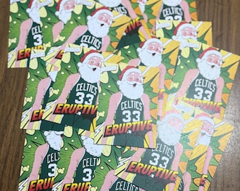 Larry Bird Santa Claus Gag Parody Trading Card LOT of 36 Basketball Sports Trading Cards