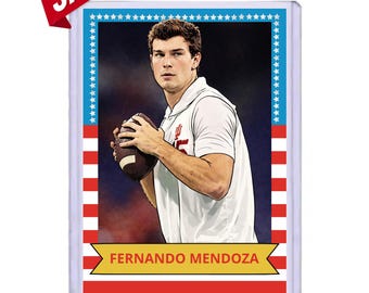 FLASH SALE Fernando Mendoza Custom Art Trading Card