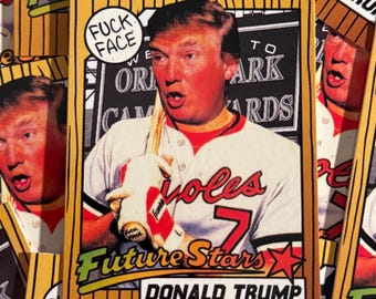 FLASH SALE Lot of 15 Donald Trump Baseball Trading Cards