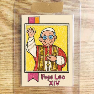Robert Francis Prevost Papa Leão XIV Edição Limitada Cartão de Arte Infantil Colecionável / 2500