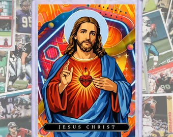 FLASH SALE Jesus Christ Cosmic Custom Art Trading Card