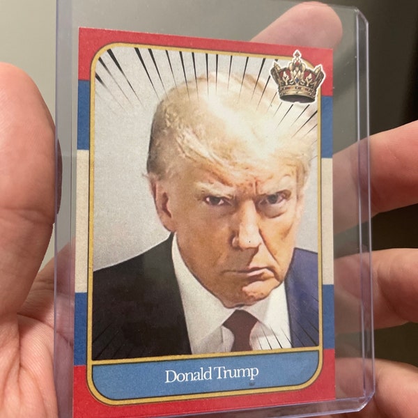 Trump Mugshot Cards Etsy