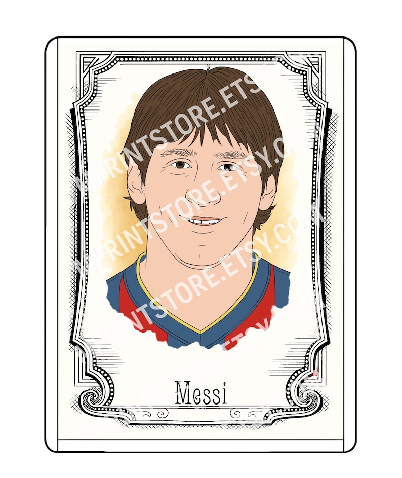 Lionel Messi Ginter Style Animated Art 2025 Artwork Trading Card by ...