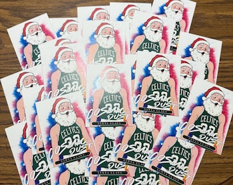 FLASH SALE lot of 36 Santa Claus Cosmic Dust Case Hit Parody Art 2025 Artwork Trading Cards by MPRINTS