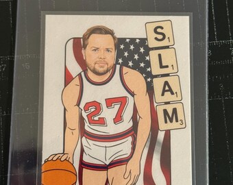 J.D. Vance 1/1 One of One “What if” Basketball Art 2025 Artwork Trading Card by MPRINTS Signed