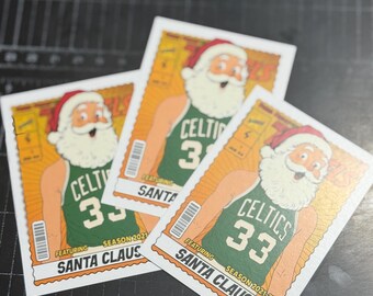 Lot of 3 Santa Claus Marvels Christmas Basketball Art 2025 Artwork Trading Card by MPRINTS