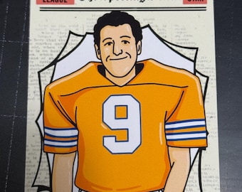 Waterboy Bobby Boucher Jr. Adam Sandler Art Trading Card (Sporting News inspired Artwork)