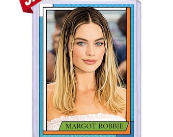 FLASH SALE Margot Robbie Custom Art Trading Card