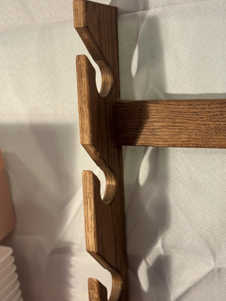 Coffee Stained Oak Hat Rack - Etsy