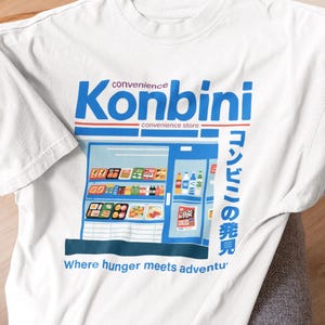 Japan Convenience Store T-shirt, 90s anime shirt, Japanese Streetwear, Harajuku shirt, Japan Retro shirt, Japan fashion, Vintage Japan Tee