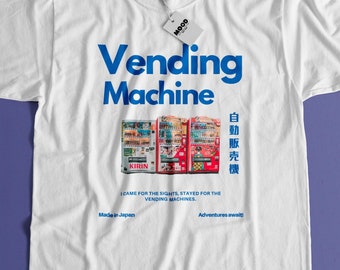 Japan Vending Machine T-shirt, 90s anime shirt, Japanese Streetwear, Harajuku shirt, Japan Retro shirt, Japan fashion, Vintage Japan Tee