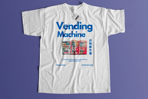 Japan Vending Machine T-shirt, 90s anime shirt, Japanese Streetwear, Harajuku shirt, Japan Retro shirt, Japan fashion, Vintage Japan Tee