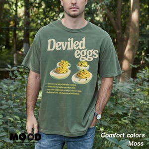 Deviled Egg Shirt, Funny Food Shirt, Retro Food Graphic Tee, 90s Aesthetic Vintage Tee, Retro Nostalgia Tee, Fall Family Dinner Foodie Gift image 6