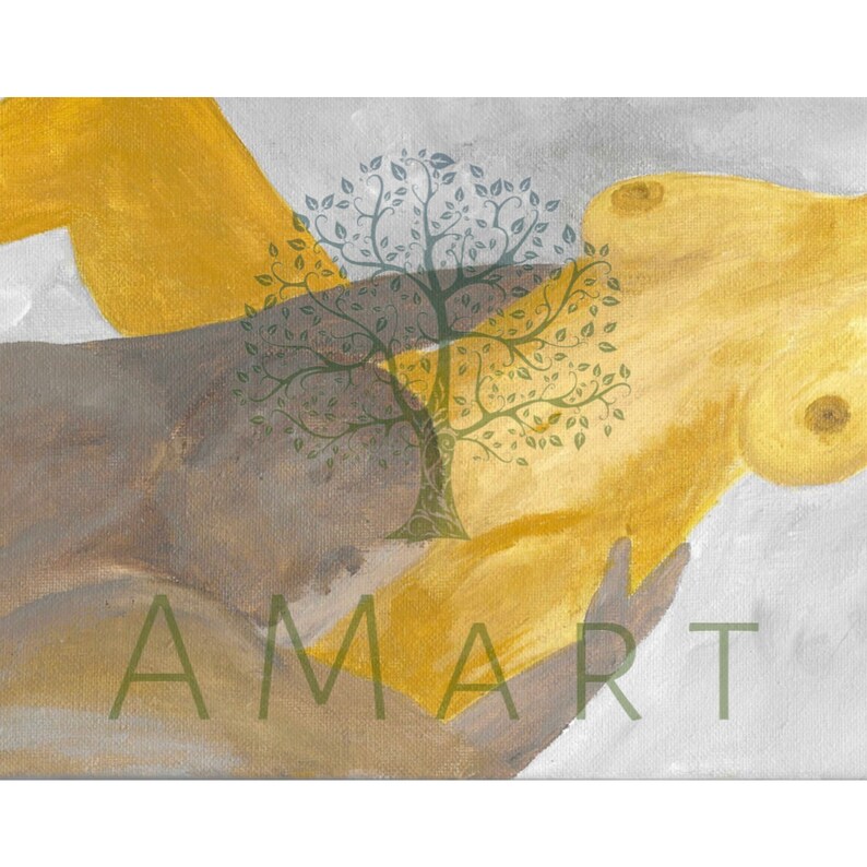 Erotic Art Print Erotic Acrylic Art Naked Couple Sex Scene - Etsy