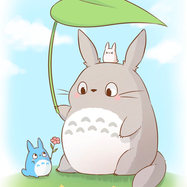 Studio Ghibli Totoro Mini Print 4"x6"