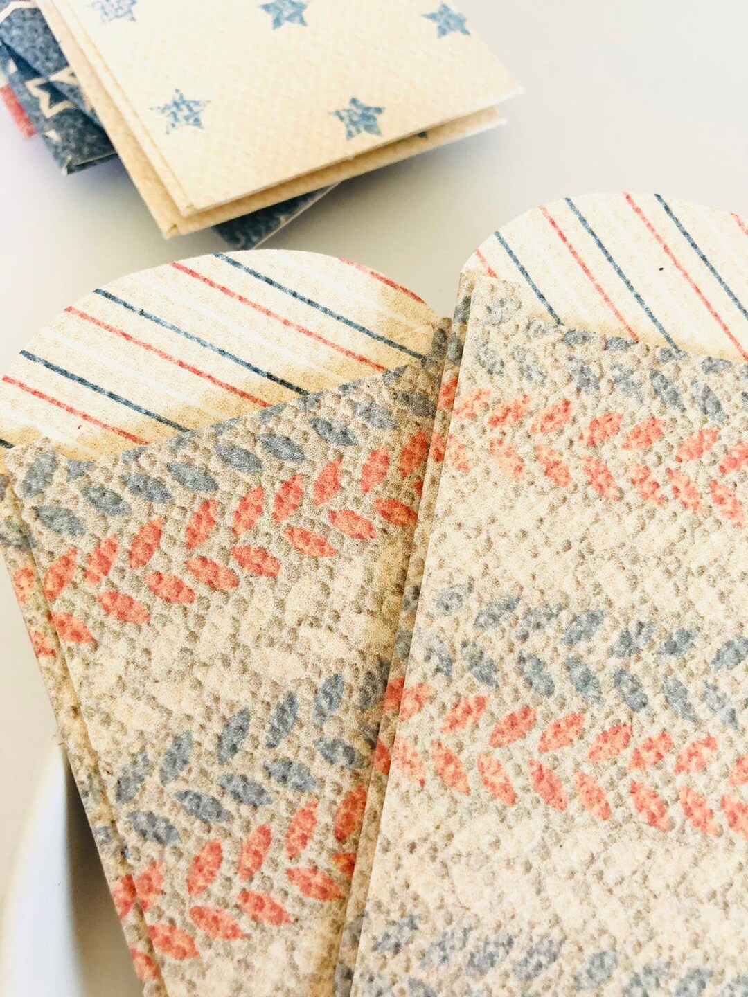 American Flag Envelopes, Handmade Decorative Mailers, Happy Mail