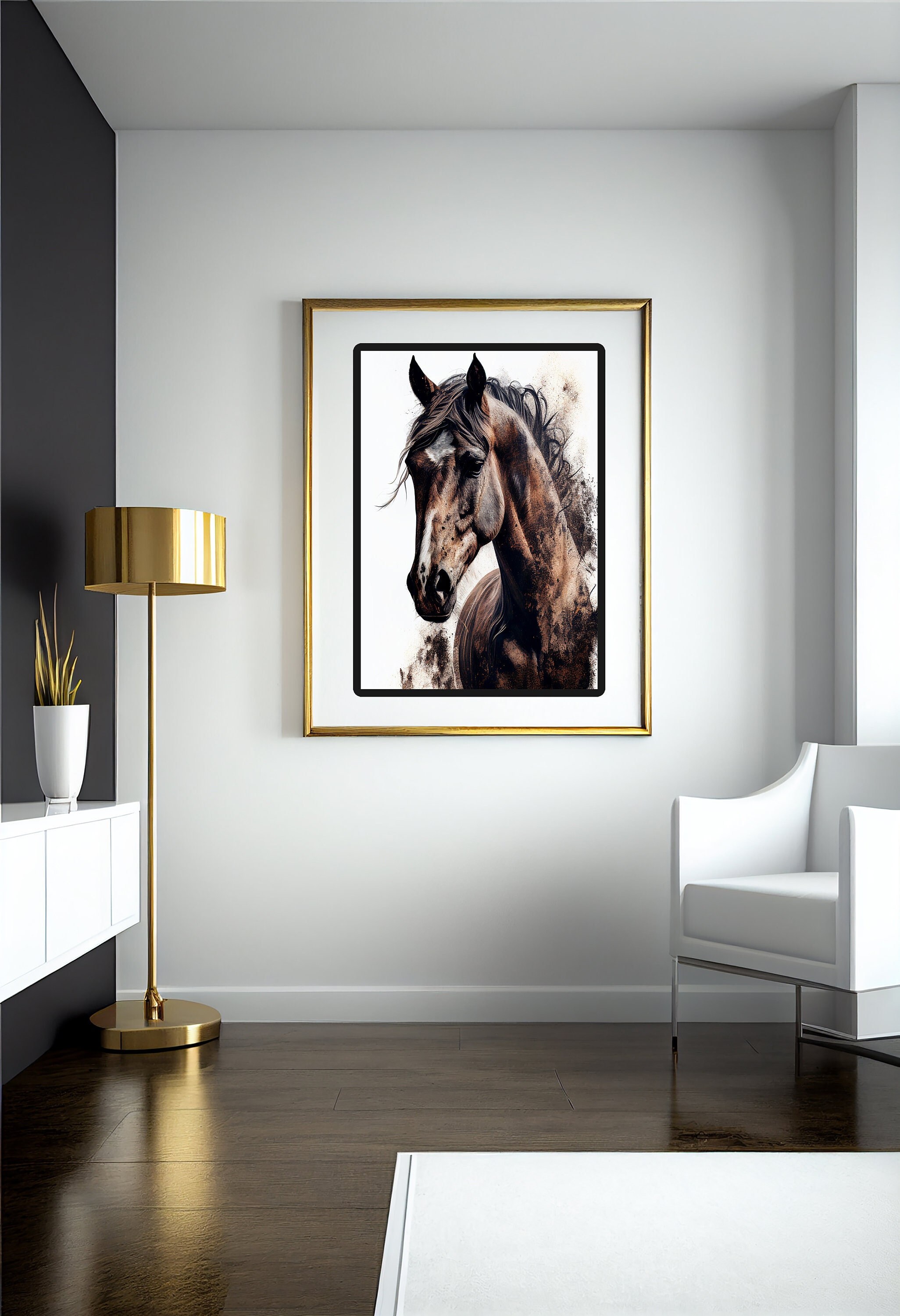 Rustic Horse Design Rustic Horse Digital Printable Art Design Digital Prints - Etsy
