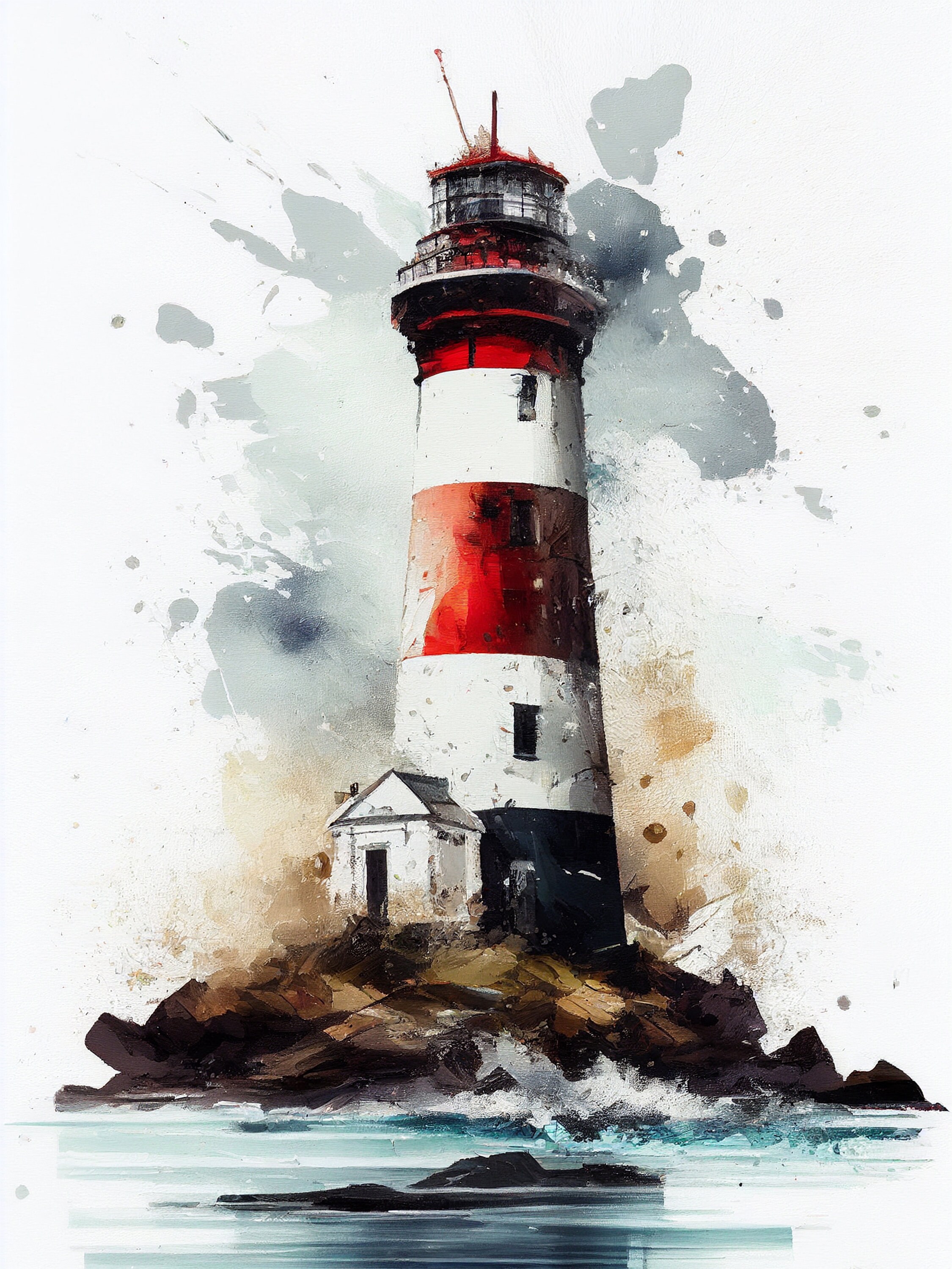 Rustic Lighthouse Digital Printable Art Design Digital Prints Instant ...