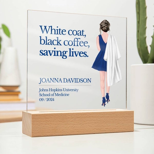 Personalized White Coat Ceremony Gift, For Him or Her