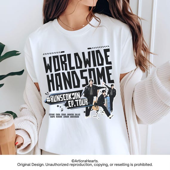 BTS JIN ジン WWH Tシャツ ツアー グッズ 韓国 BTS JIN ジン WWH Tシャツ ツアー グッズ 韓国（JIN SIZE」が