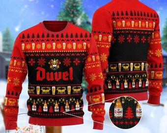 Duvel Beer Sweater, Duvel Ugly Sweater, Beer Drinking Shirt, Duvel Woman Sweater, Duvel Beer Sweater Men, Christmas Sweater