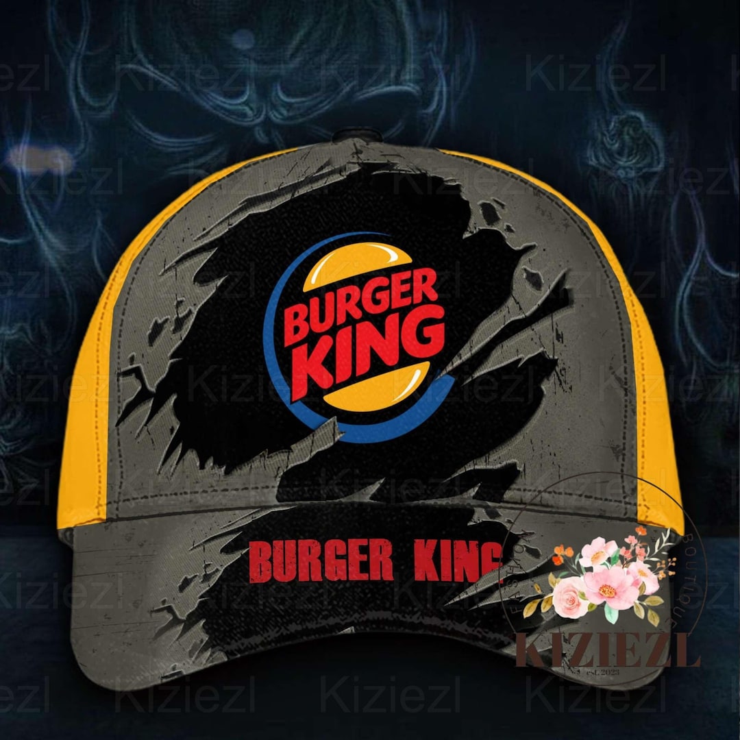 Burger King Classic Cap, Burger King Hats, Burger Snapback Hat, Burger