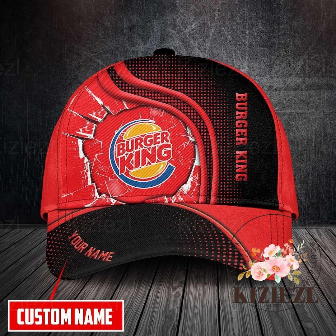 Burger King Men Cap Personalized Hats Hats for Men Burger Etsy