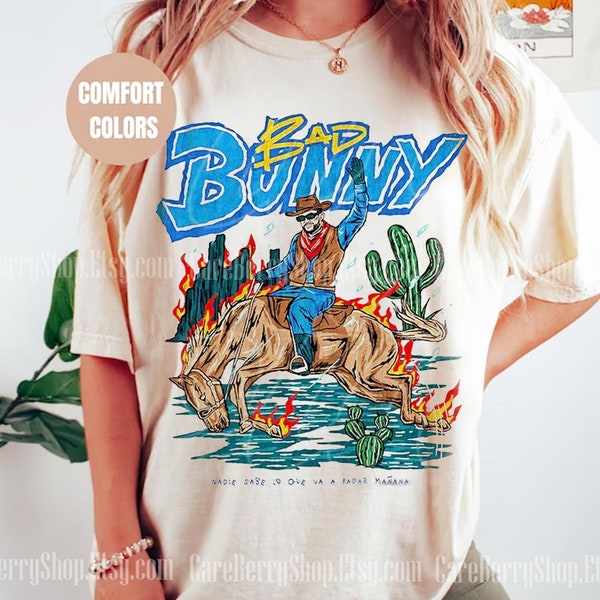 Bad Bunny Vintage shirt- Bootleg Rap Shirt - Most Wanted 2024 Tour Tshirt - Gift For Woman and Man Unisex T-Shirt