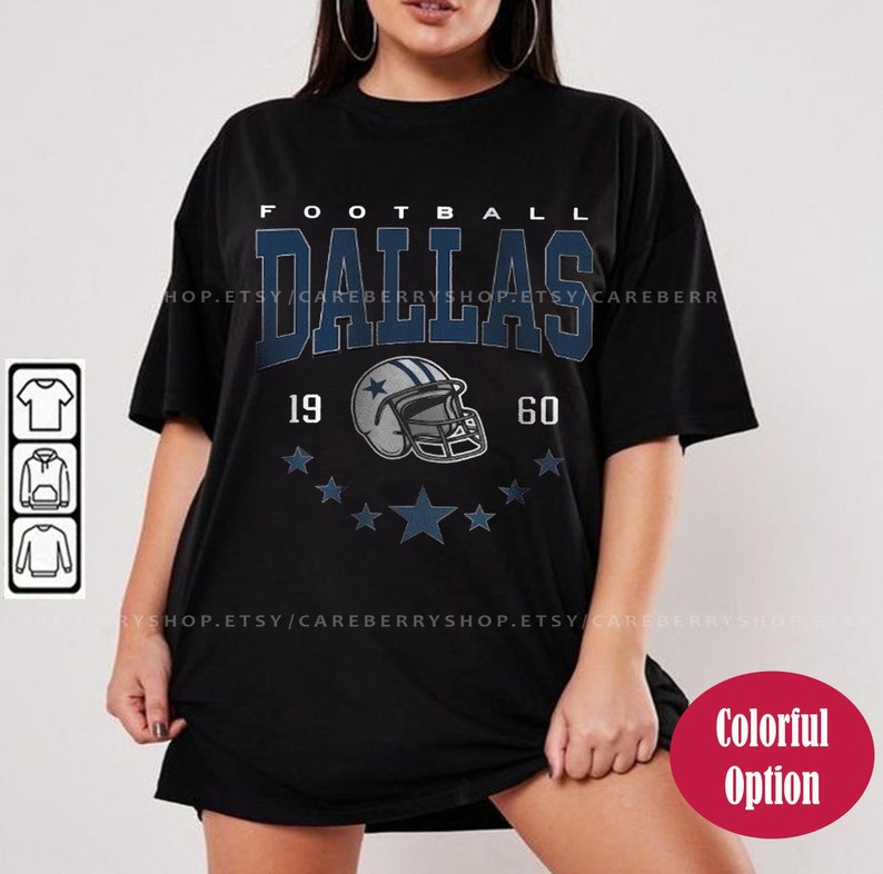 Fear The Future Dallas Football T-Shirt - Fan Apparel In Multiple Sizes (SM-5XL)