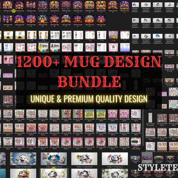 1200+ MEGA MUG DESIGN Bundle, Mug Sublimation Bundle, Whole Shop Mug Design Bundle , All In One Bundle