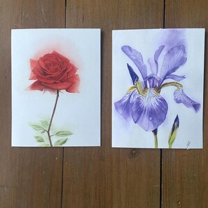 Cartões de felicitações florais